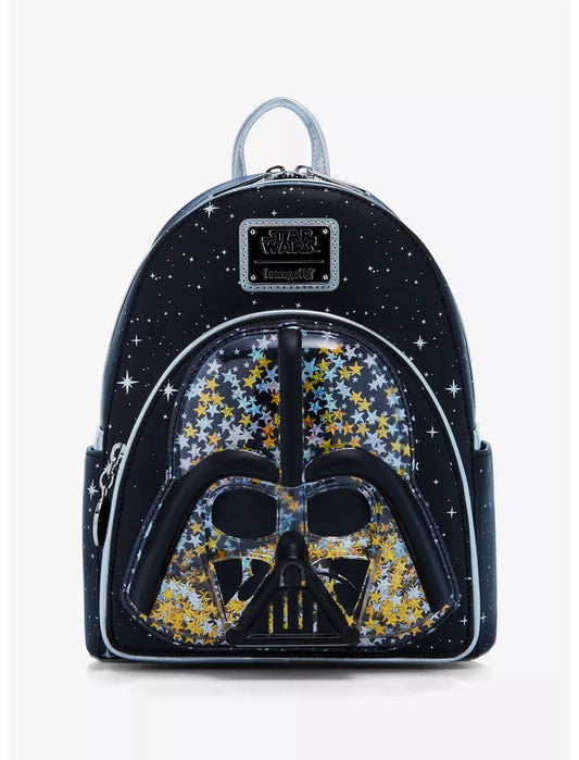 Loungefly Star Wars Darth Vader Helmet Glitter Mini Backpack