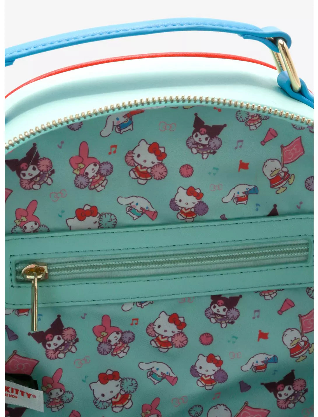 Sanrio Hello Kitty, My Melody, and Kuromi Cheer Mini Backpack