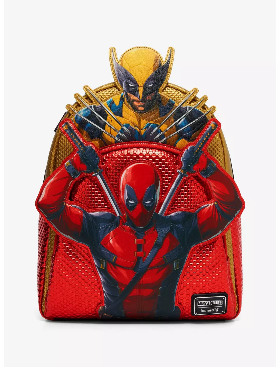 Marvel Deadpool & Wolverine Layered Character Mini Backpack