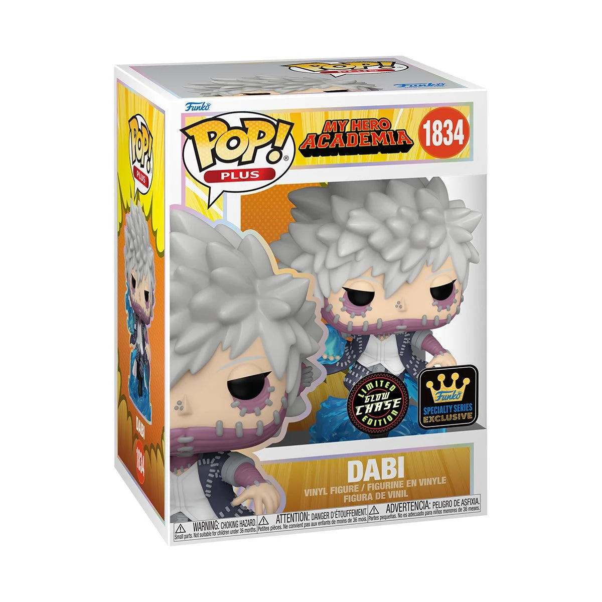 1834 My Hero Academia: Dabi Funko Plus - Specialty Series (Chase & Common)