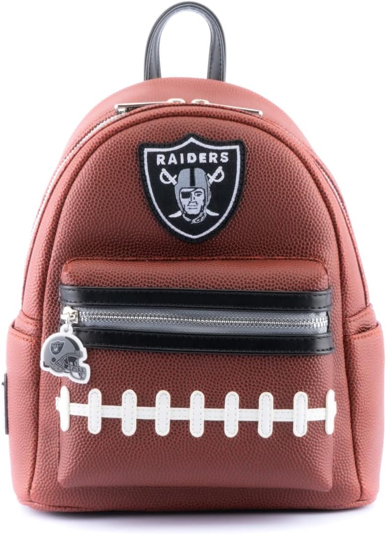 Loungefly NFL: Las Vegas Raiders Pigskin Logo Backpack