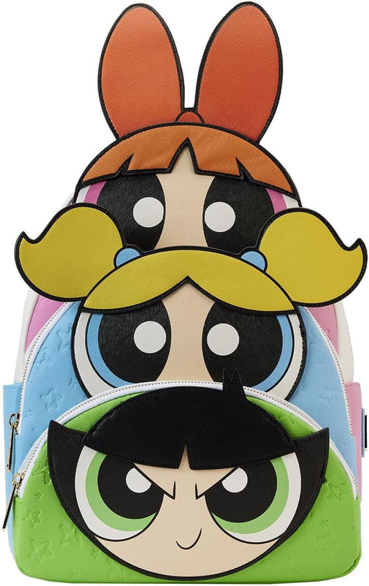 The Powerpuff Girls: Powerpuff Girls Triple Pocket Backpack Loungefly