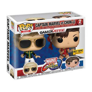 *DAMAGED* 2 Pack Marvel Vs. Capcom Infinite : Captain Marvel Vs Chun-Li (Exclusive)