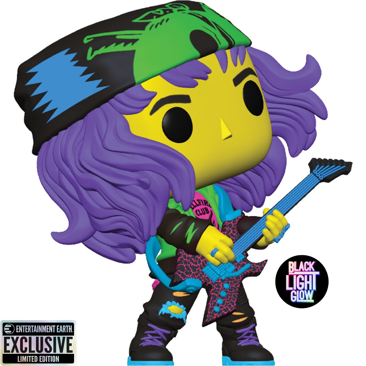 1462 Stranger Things : Eddie with Guitar Blacklight (Entertainment Earth Exclusive)