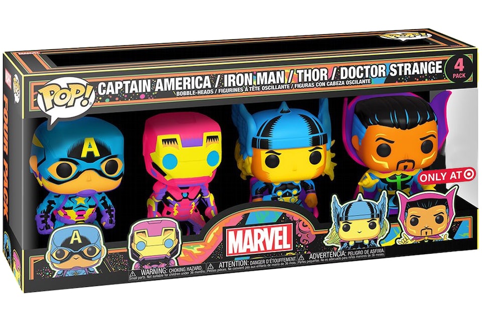 4 Pack Marvel: Captain America / Iron Man / Thor / Doctor Strange (Exclusive)