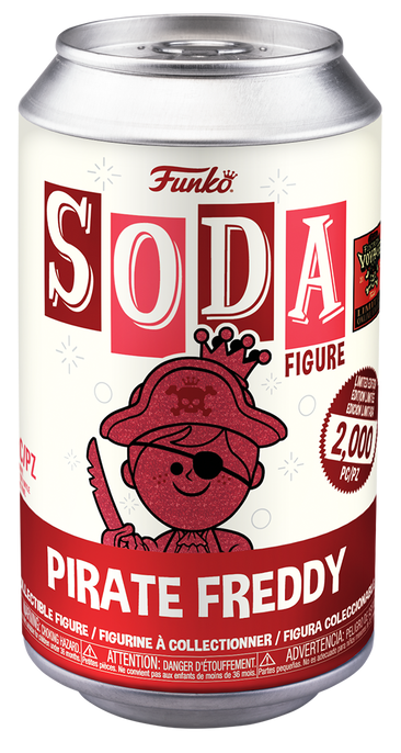 Pirate Freddy (Red Glitter) Funko Soda Freddy's Funtastic Voyage 2024 Online Edition LE2000