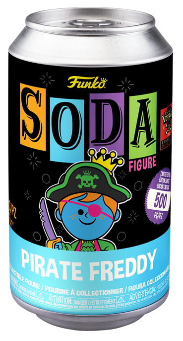 Pirate Freddy Blacklight 500 PC Soda Funtastic Voyage Unopened