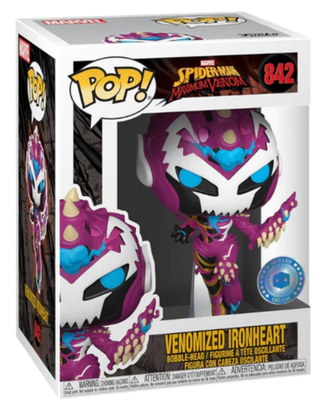 842 Marvel Spider-Man Maximum Venom : Venomized Ironheart (Pop in a Box Exclusive)