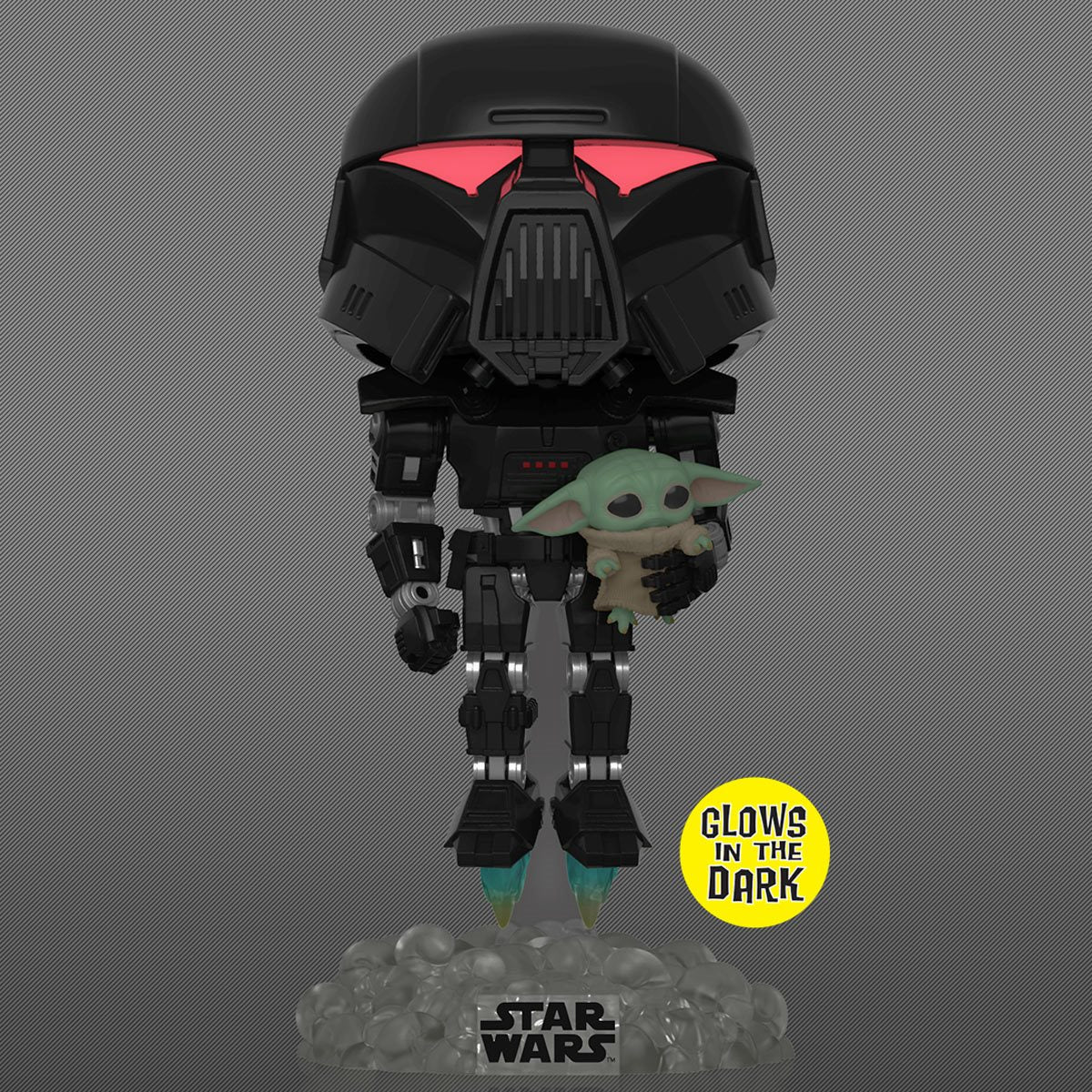 488 Star Wars: Dark Trooper with Grogu (GITD) (Entertainment Earth Exclusive)