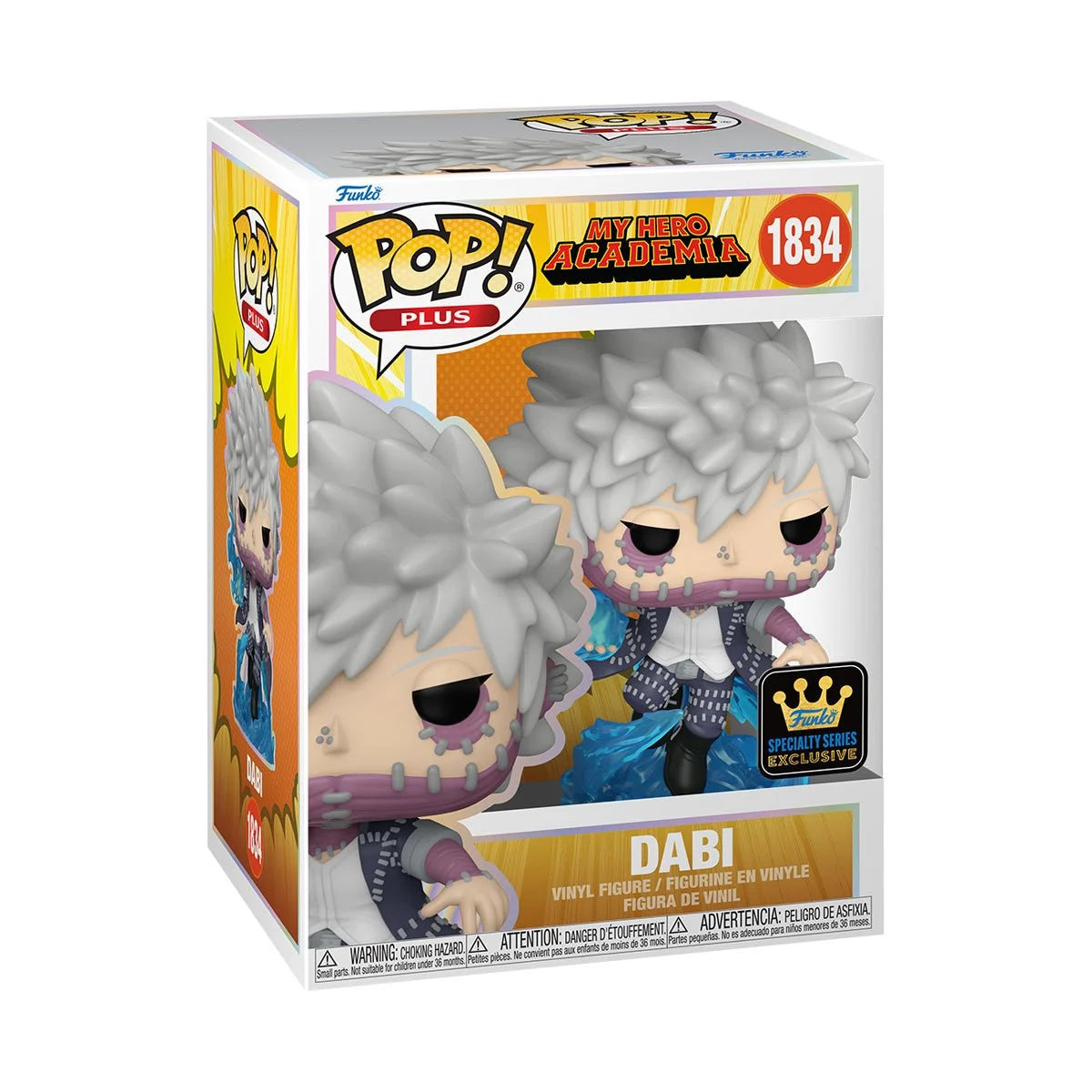 1834 My Hero Academia: Dabi Funko Plus - Specialty Series (Chase & Common)